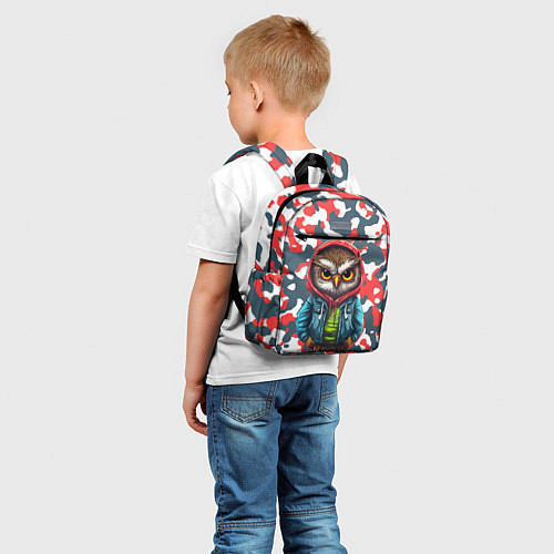Детский рюкзак Совенок в капюшоне / 3D-принт – фото 5