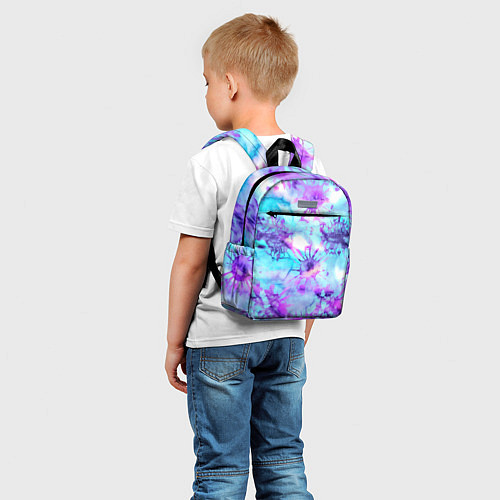 Детский рюкзак Морское дно узор - тай-дай / 3D-принт – фото 5