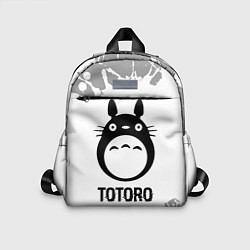 Детский рюкзак Totoro glitch на светлом фоне, цвет: 3D-принт