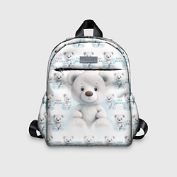 Детский рюкзак Плюшевый белый медведь, цвет: 3D-принт