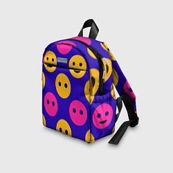 Детский рюкзак Паттерн смайлики, цвет: 3D-принт — фото 2
