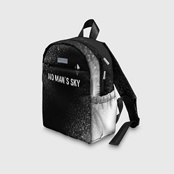 Детский рюкзак No Mans Sky glitch на темном фоне: символ сверху, цвет: 3D-принт — фото 2
