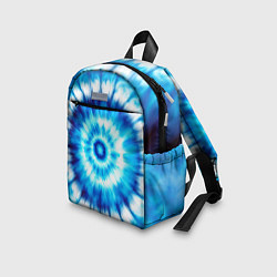 Детский рюкзак Тай-дай бело-синий круг, цвет: 3D-принт — фото 2