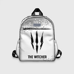 Детский рюкзак The Witcher glitch на светлом фоне, цвет: 3D-принт
