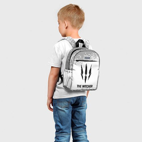 Детский рюкзак The Witcher glitch на светлом фоне / 3D-принт – фото 5