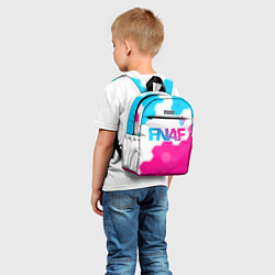 Детский рюкзак FNAF neon gradient style: символ сверху, цвет: 3D-принт — фото 2