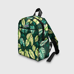 Детский рюкзак Листья узор тропический, цвет: 3D-принт — фото 2