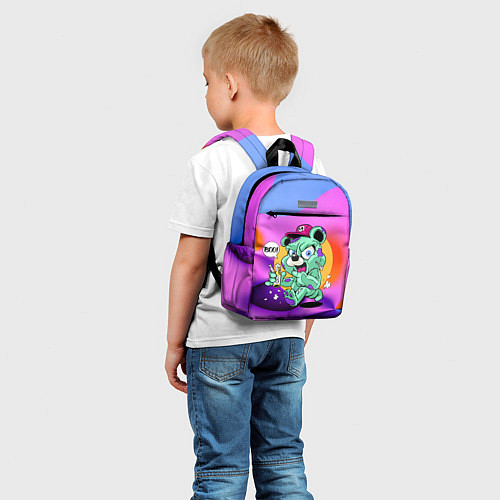 Детский рюкзак Мишутка с лимонадом и конфетой / 3D-принт – фото 5