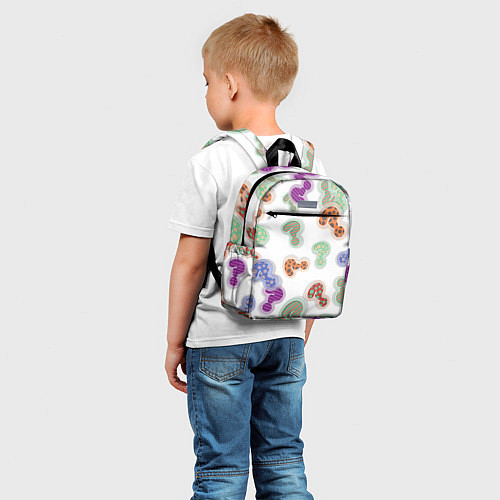 Детский рюкзак Вопросики / 3D-принт – фото 5