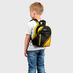 Детский рюкзак Evangelion - gold gradient: надпись, символ, цвет: 3D-принт — фото 2