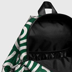Детский рюкзак Абстрактный белый узор, цвет: 3D-принт — фото 2