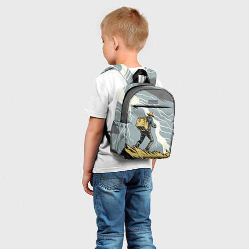 Детский рюкзак Дурак на горе ловит молнию / 3D-принт – фото 5