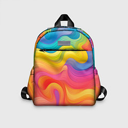 Детский рюкзак Красочные разливы, цвет: 3D-принт
