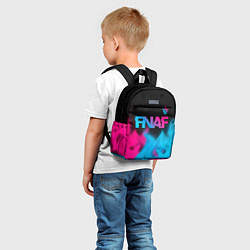 Детский рюкзак FNAF - neon gradient: символ сверху, цвет: 3D-принт — фото 2