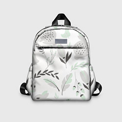 Детский рюкзак Зайцы и растения паттерн, цвет: 3D-принт
