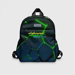 Детский рюкзак Cyberpunk 2077 phantom liberty green neon