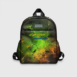 Детский рюкзак Cyberpunk 2077 phantom liberty green, цвет: 3D-принт
