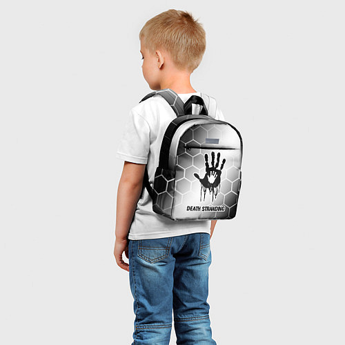Детский рюкзак Death Stranding glitch на светлом фоне / 3D-принт – фото 5