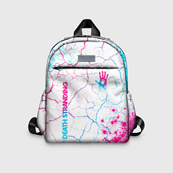 Детский рюкзак Death Stranding neon gradient style: надпись, симв, цвет: 3D-принт