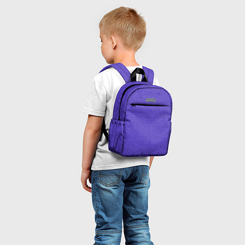 Детский рюкзак Текстура ажурный сиреневый / 3D-принт – фото 5