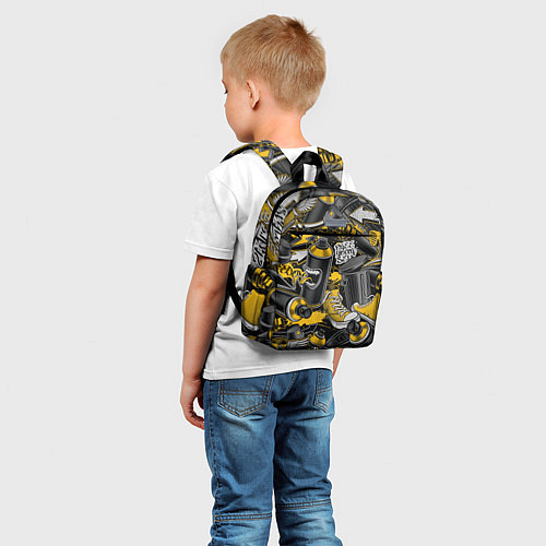 Детский рюкзак Кеды и граффити урбан стайл / 3D-принт – фото 5