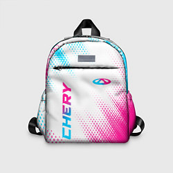 Детский рюкзак Chery neon gradient style: надпись, символ, цвет: 3D-принт