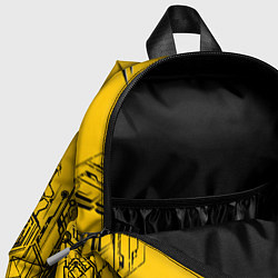 Детский рюкзак Киберпанк Yellow-Black, цвет: 3D-принт — фото 2