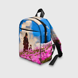 Детский рюкзак Девушка самурай и сиба ину, цвет: 3D-принт — фото 2
