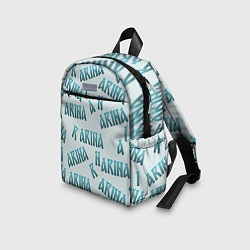 Детский рюкзак Арина - текст паттерн, цвет: 3D-принт — фото 2