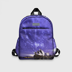 Детский рюкзак Сидней в фиолетовом в закате, цвет: 3D-принт