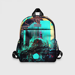 Детский рюкзак Городская радиоволна, цвет: 3D-принт