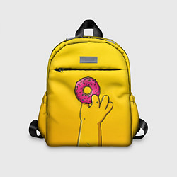 Детский рюкзак Гомер и пончик, цвет: 3D-принт
