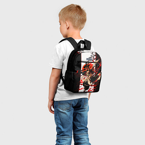 Детский рюкзак Аниме девушка oni / 3D-принт – фото 5