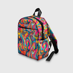 Детский рюкзак Разноцветные мазки красок, цвет: 3D-принт — фото 2