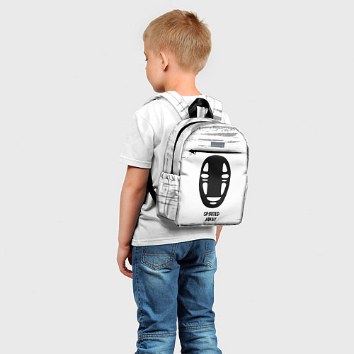 Детский рюкзак Spirited Away glitch на светлом фоне / 3D-принт – фото 5