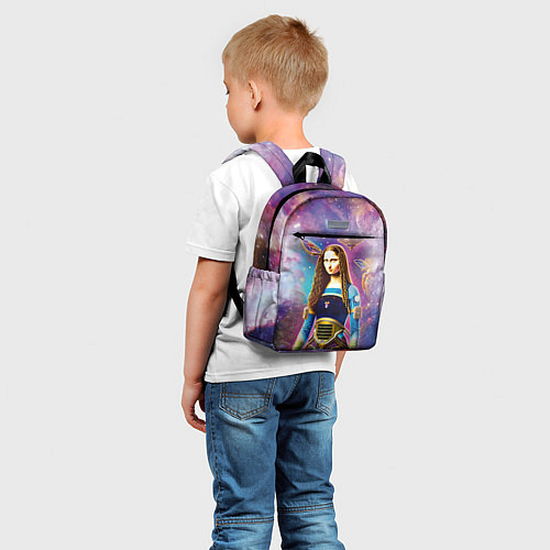 Детский рюкзак Современная девушка по имени Джоконда / 3D-принт – фото 5