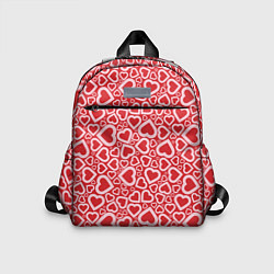 Детский рюкзак Любовь - сердечки, цвет: 3D-принт