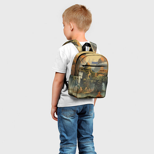 Детский рюкзак Пейзаж в китайском стиле / 3D-принт – фото 5