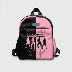 Детский рюкзак Blackpink силуэт девушек, цвет: 3D-принт