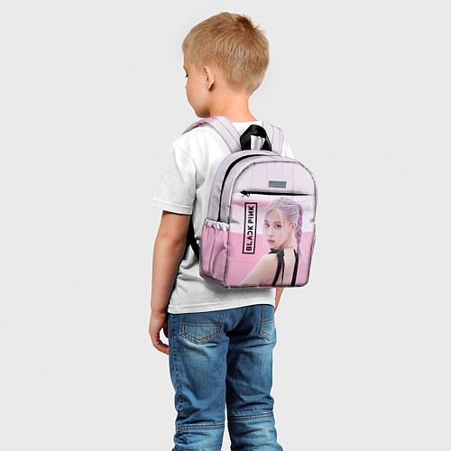 Детский рюкзак Rose Black pink / 3D-принт – фото 5