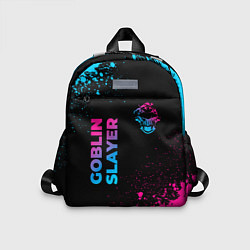 Детский рюкзак Goblin Slayer - neon gradient: надпись, символ, цвет: 3D-принт