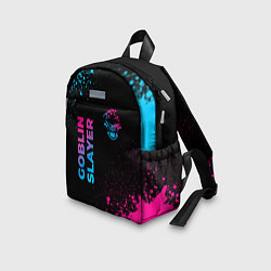 Детский рюкзак Goblin Slayer - neon gradient: надпись, символ, цвет: 3D-принт — фото 2