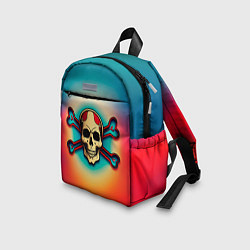 Детский рюкзак Красочный веселый роджер, цвет: 3D-принт — фото 2