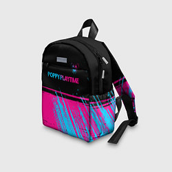 Детский рюкзак Poppy Playtime - neon gradient: символ сверху, цвет: 3D-принт — фото 2