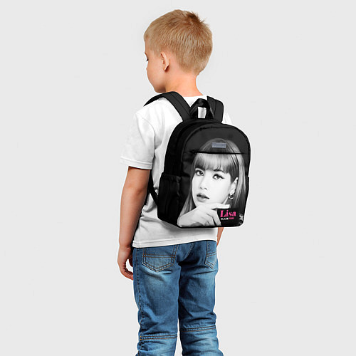 Детский рюкзак Blackpink Lisa Business card / 3D-принт – фото 5