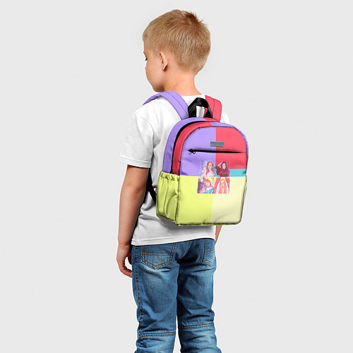 Детский рюкзак Блек Пинк - разноцветный / 3D-принт – фото 5