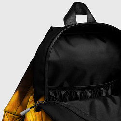 Детский рюкзак Cyberpunk 2077 - gold gradient: символ сверху, цвет: 3D-принт — фото 2