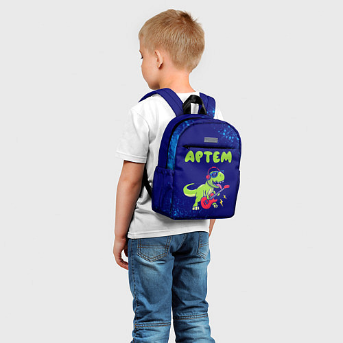 Детский рюкзак Артем рокозавр / 3D-принт – фото 5