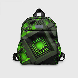 Детский рюкзак Неоновые зелёные блоки