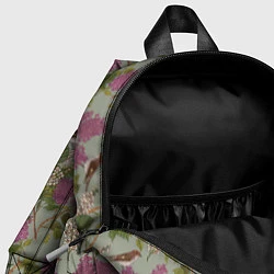 Детский рюкзак Мухоловки и сирень, цвет: 3D-принт — фото 2